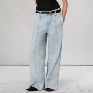 RAG & BONE Featherweight Arianna Palazzo Jean Size 24 Wide Leg Summer Denim